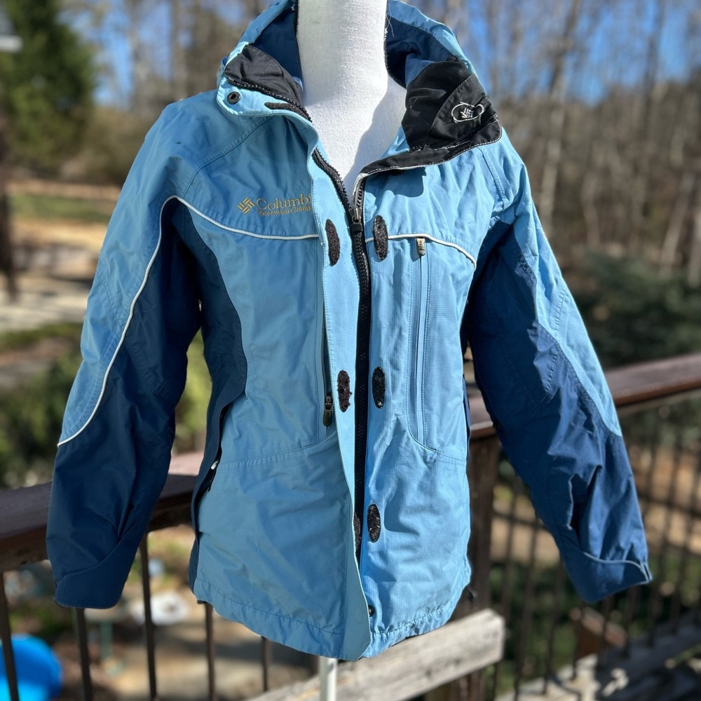 Blue Columbia Rain Jacket
